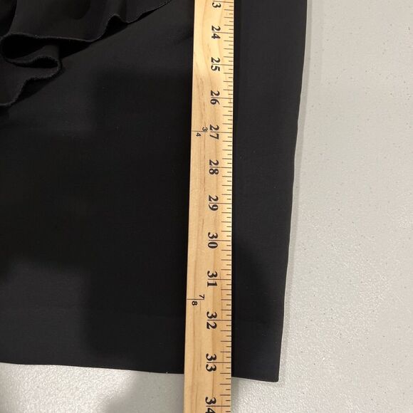 ALC Dress Women 2 Black Ruffle Asymmetrical Clarence Party LBS Classic - Picture 6 of 10